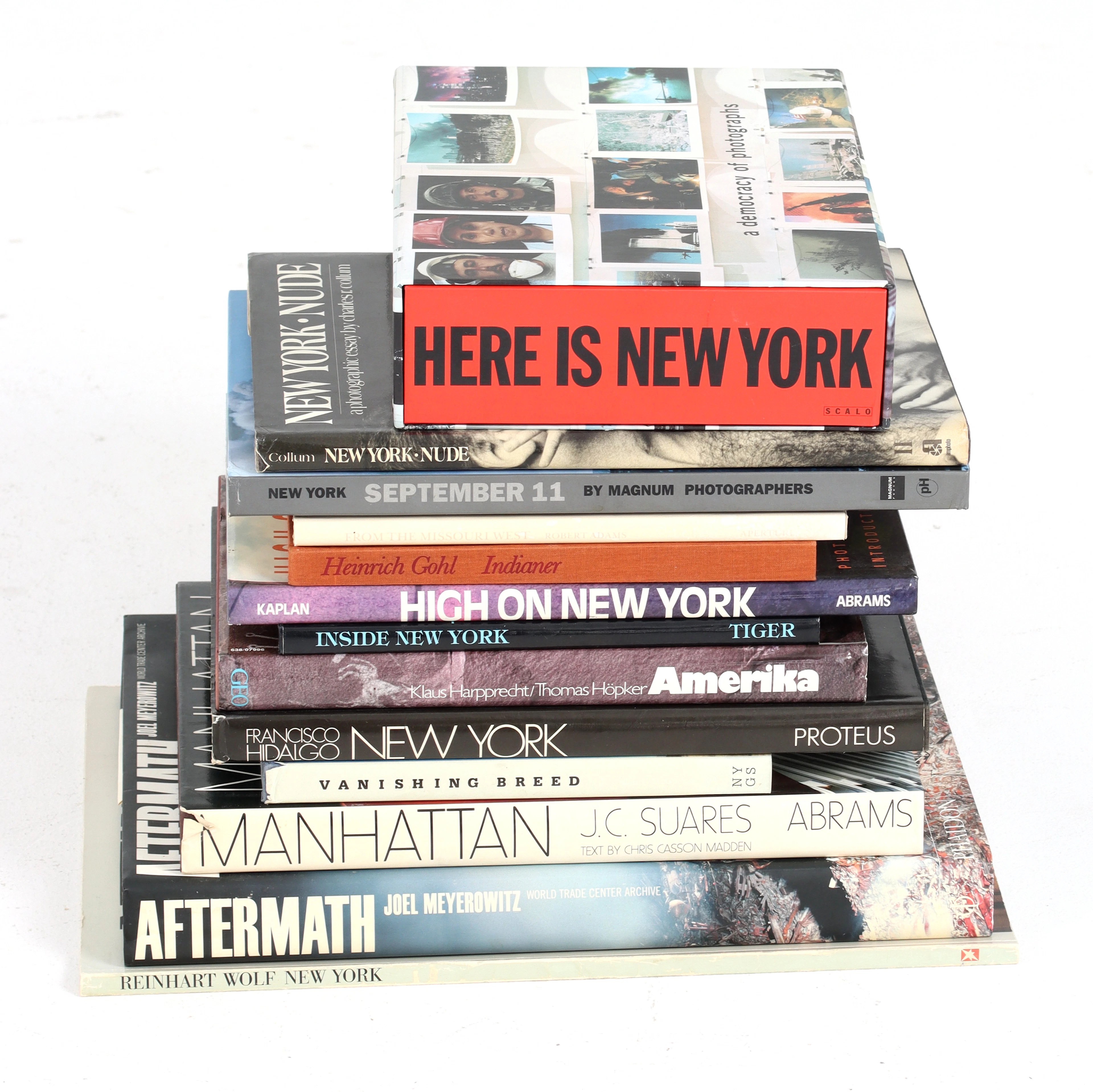 FOTOBÖCKER, 13 st, "Manhattan", J.C. Suares. "High on New York". "new