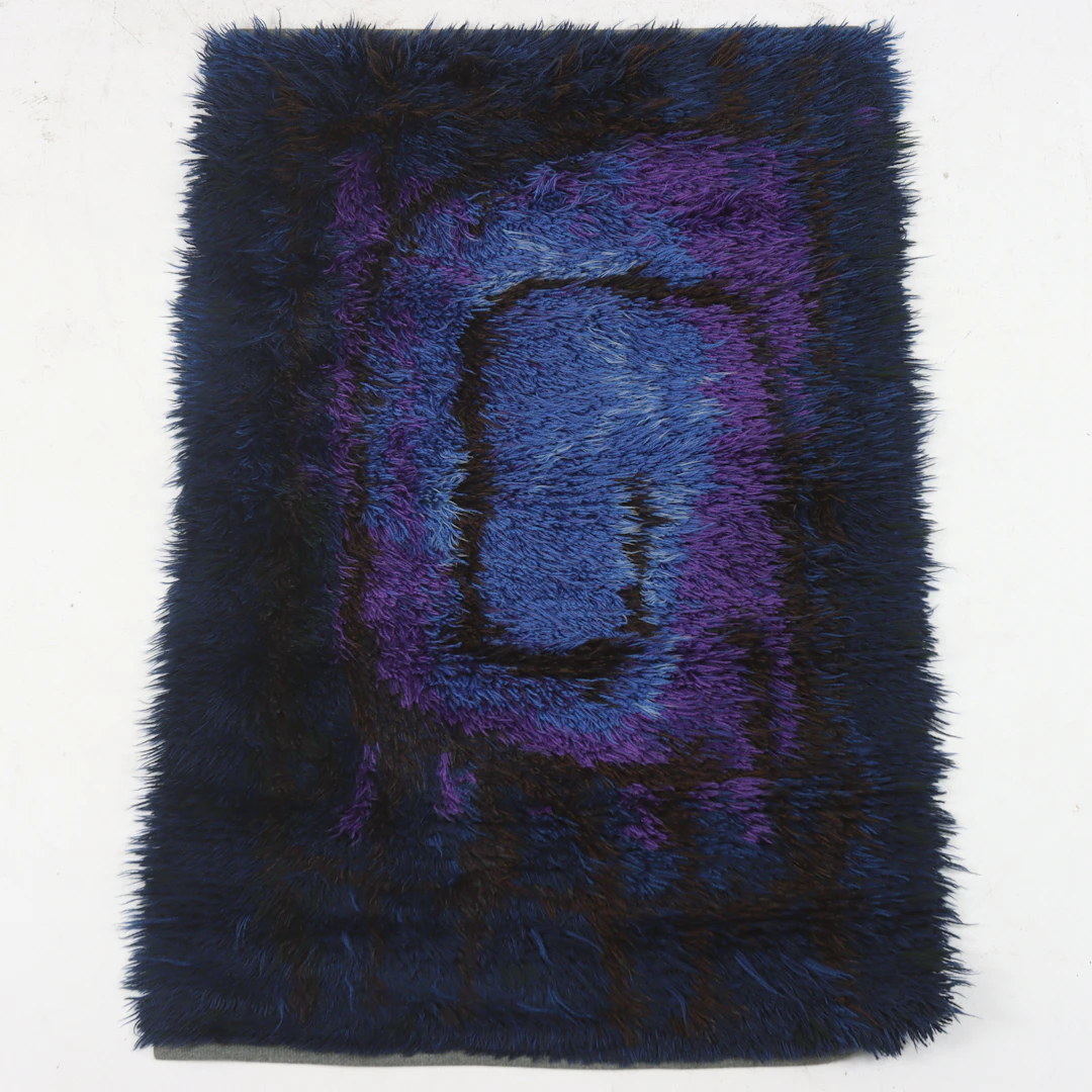 RYAMATTA, "Blå glöd" NIAB. 150 x 100 cm.