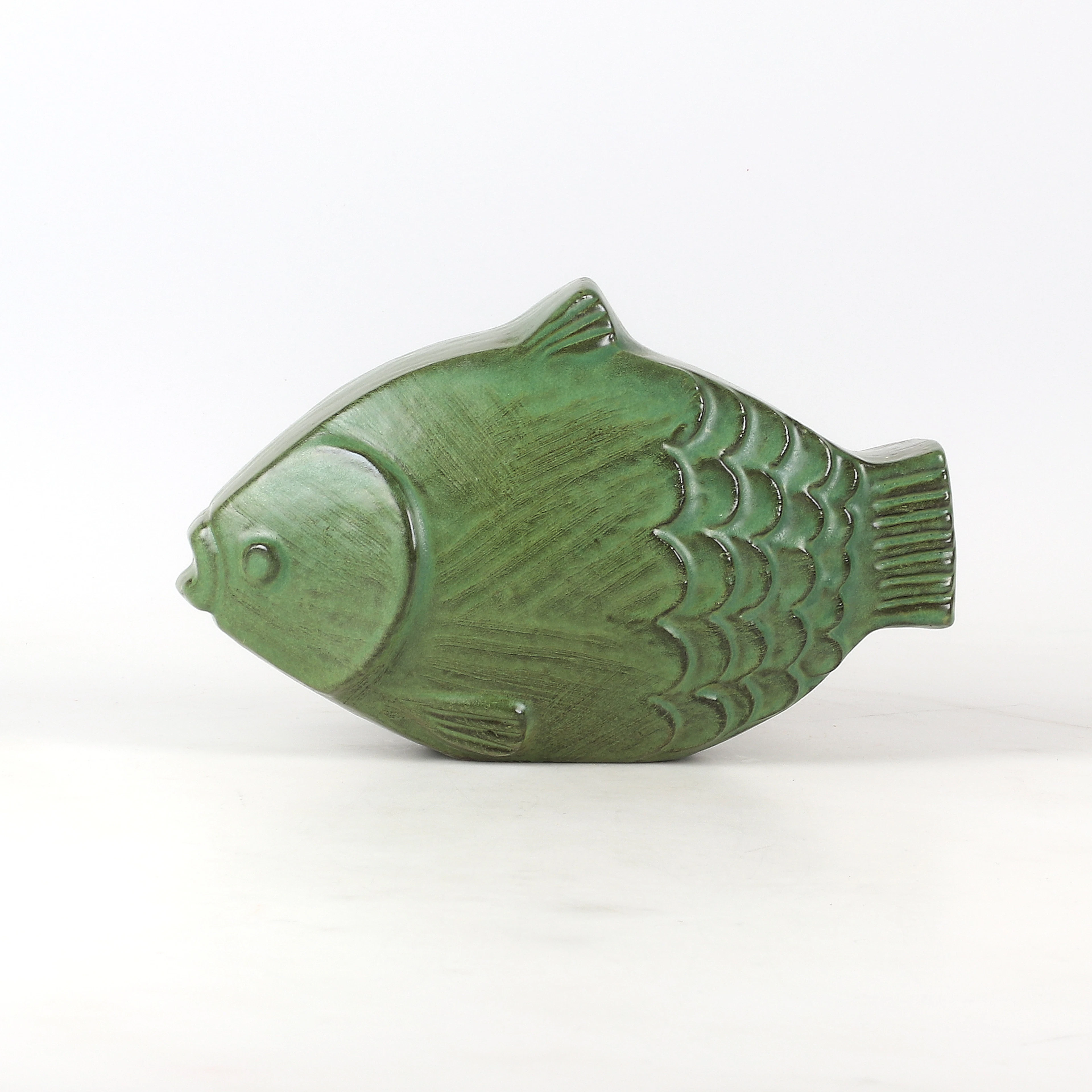 HYONSUN RHEE. Figurin, keramik, fisk, Upsala-Ekeby.