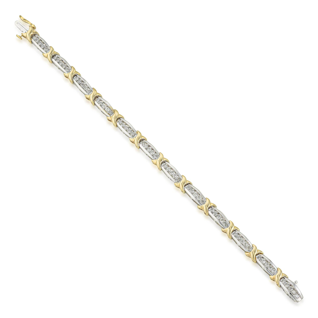 Two-Tone Diamond Bracelet