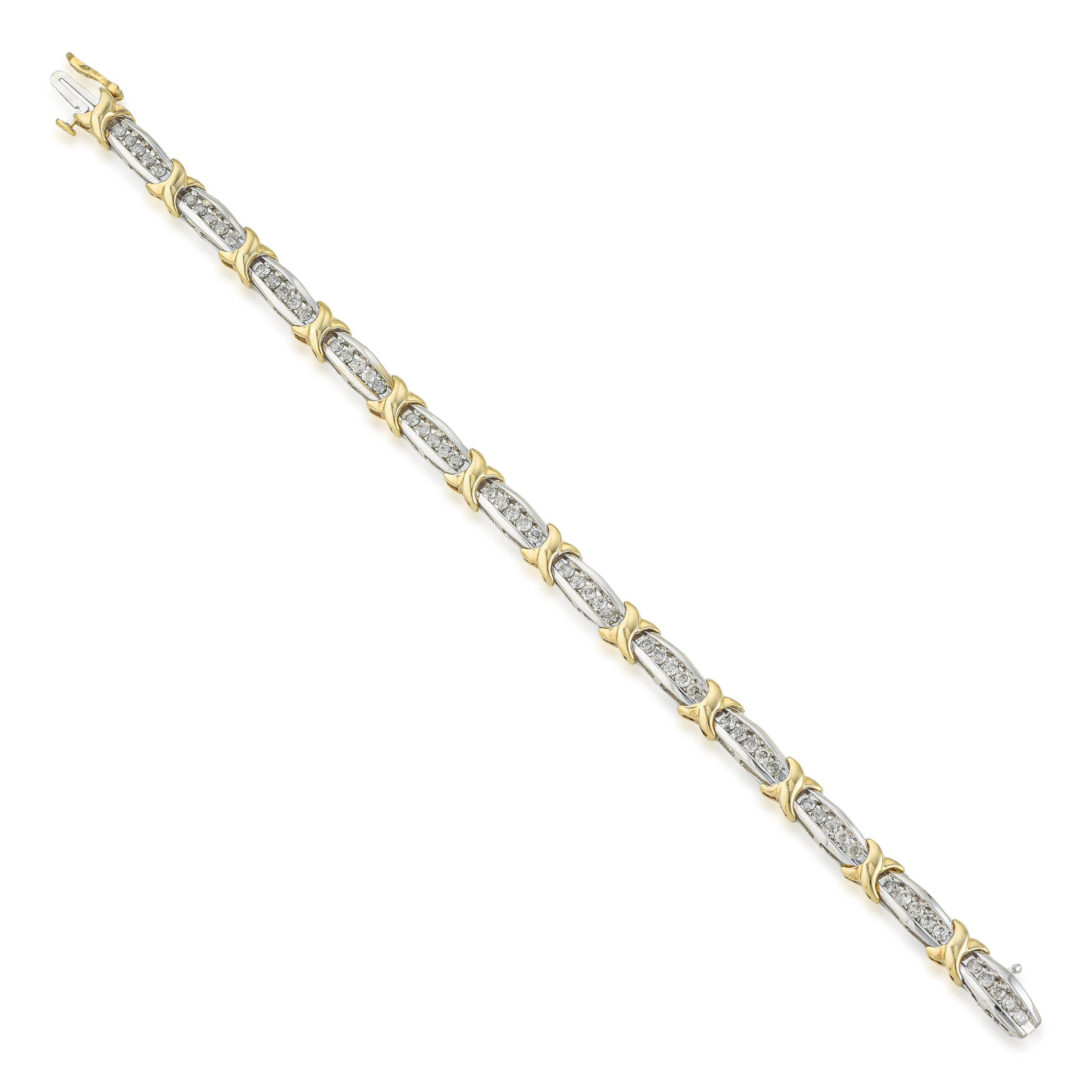 Two-Tone Diamond Bracelet