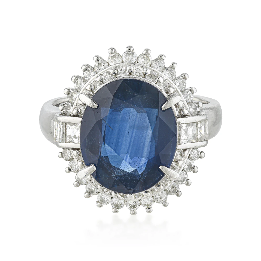 Sapphire and Diamond Ring