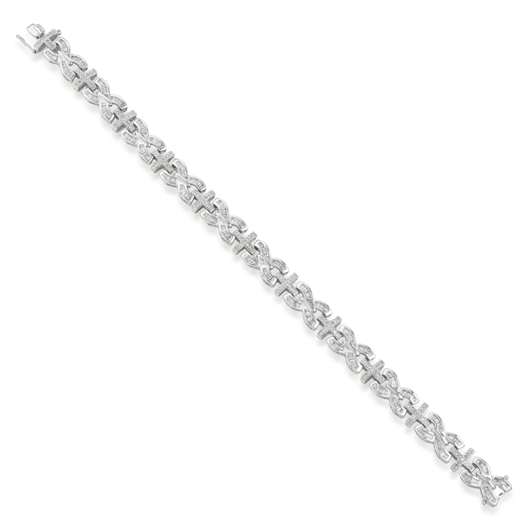 Diamond "X" Link Bracelet