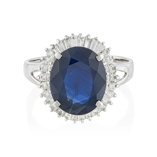 Sapphire and Diamond Ring