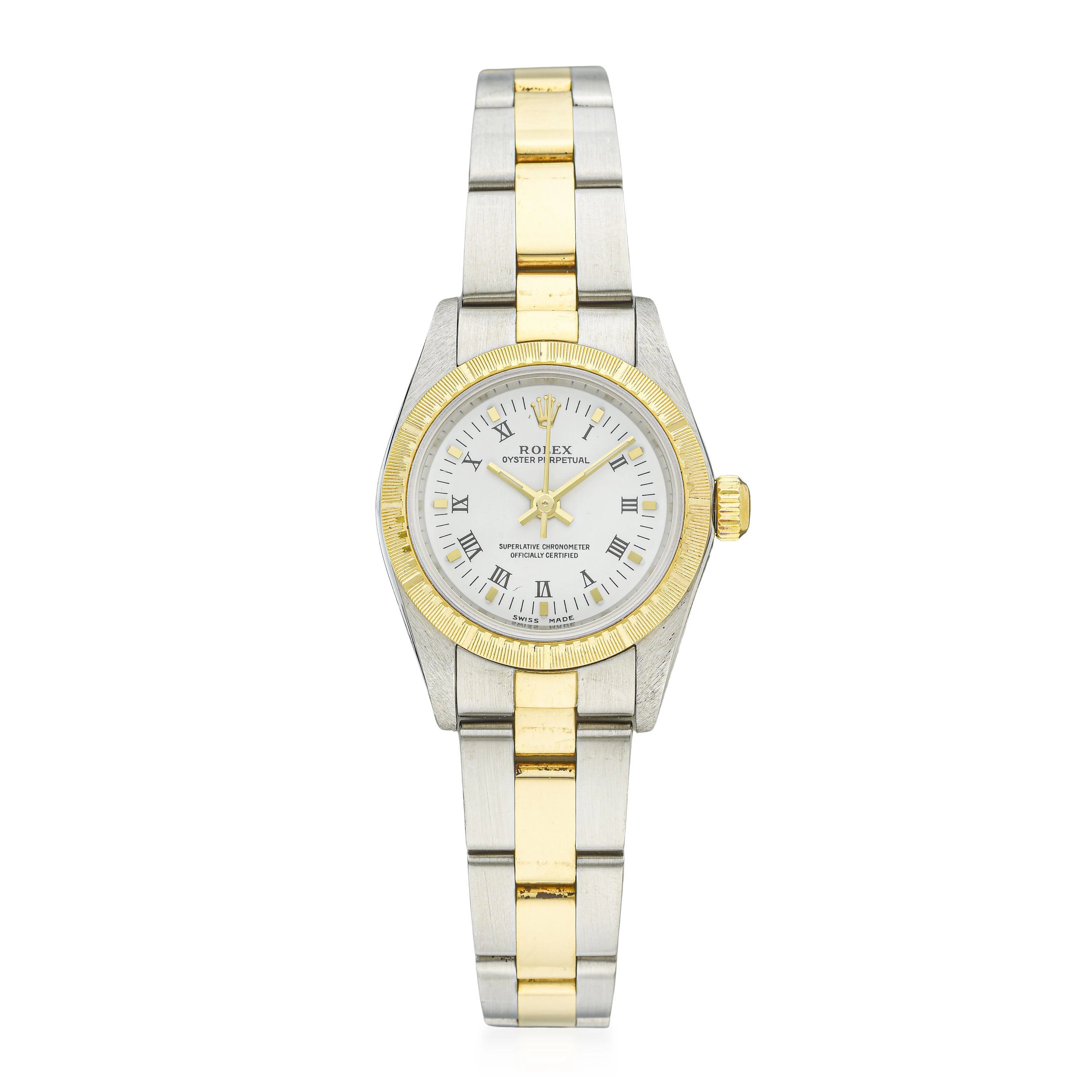 Rolex Oyster Perpetual Ladies' in Steel and 18K Gold