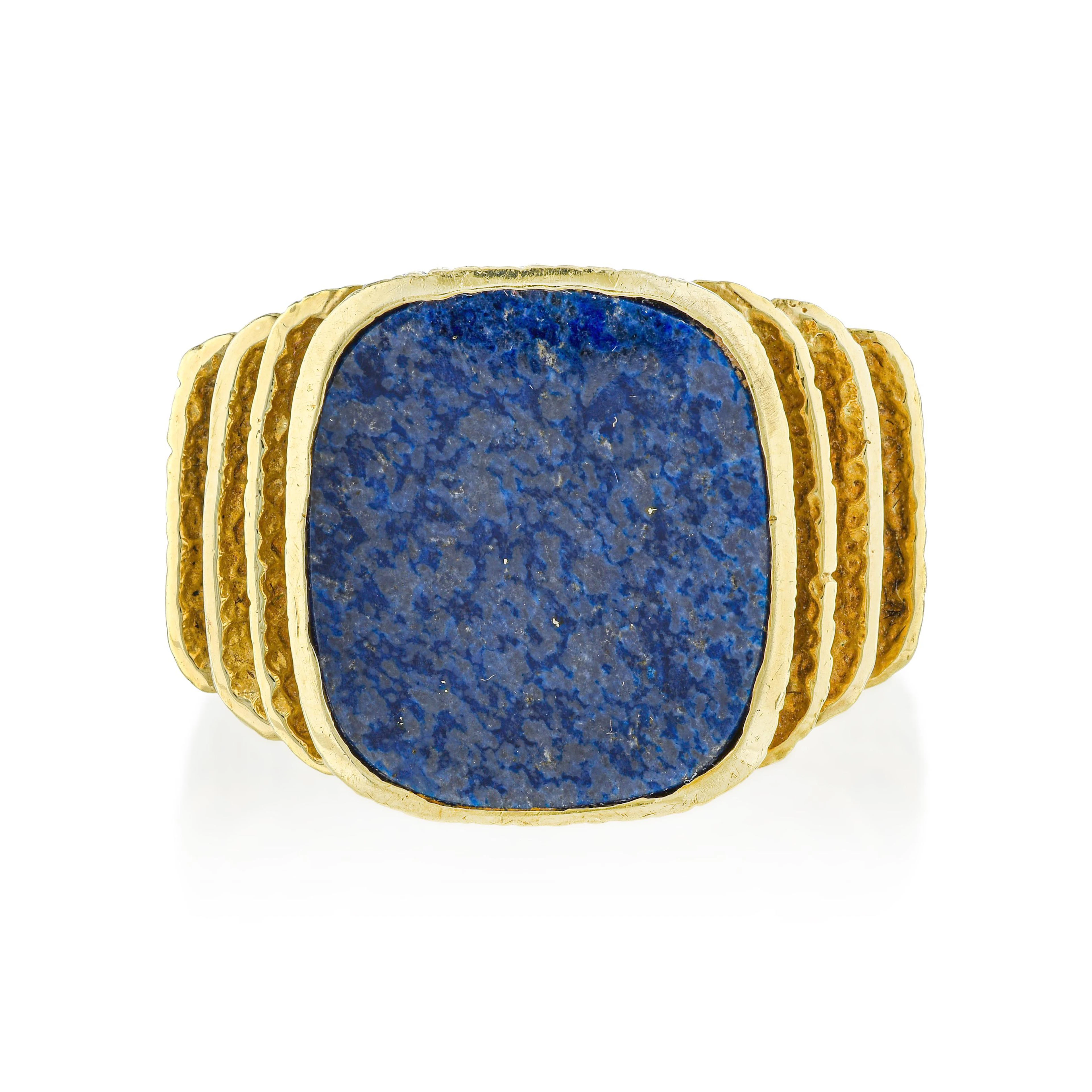 Sodalite Step Design Ring