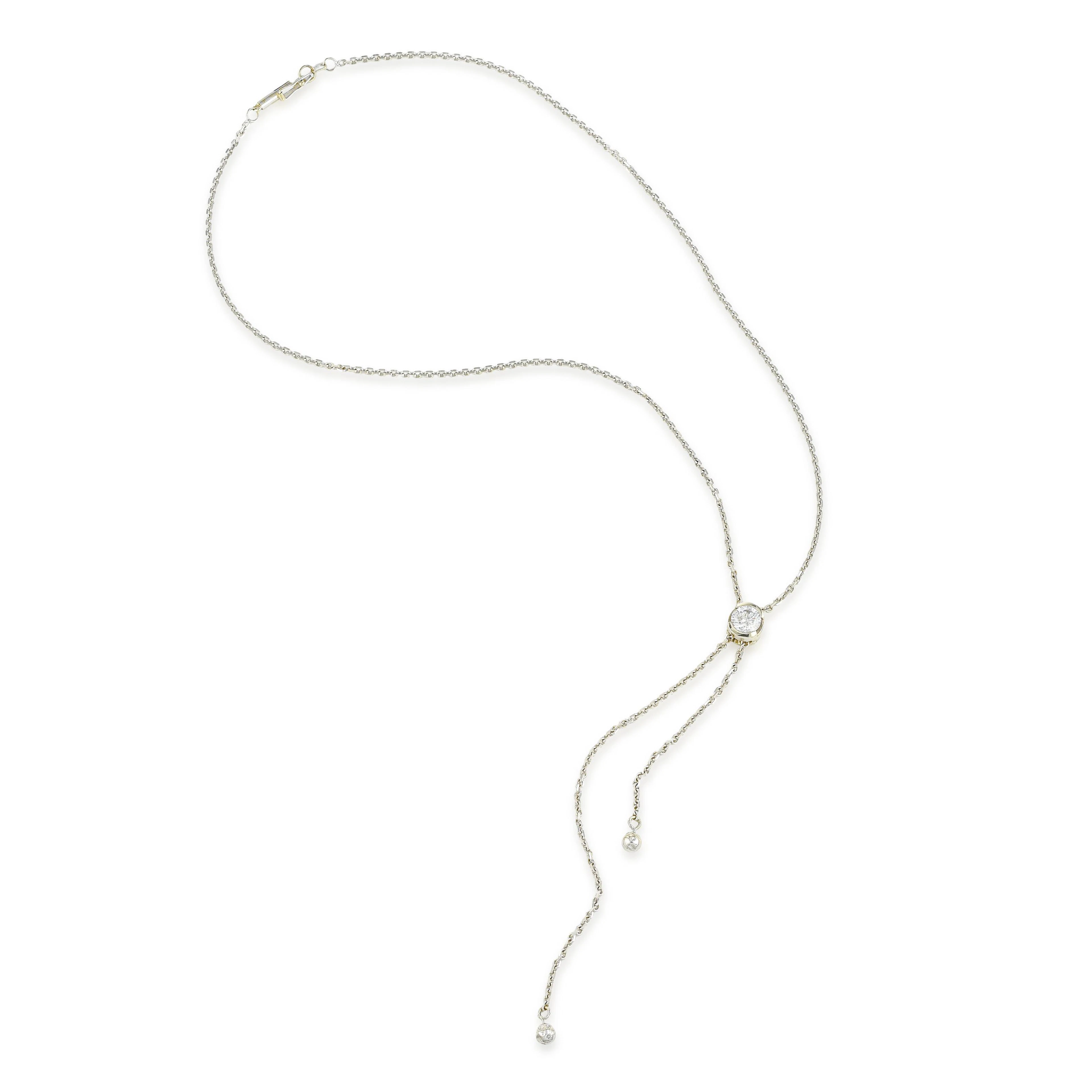 Diamond Lariat Necklace