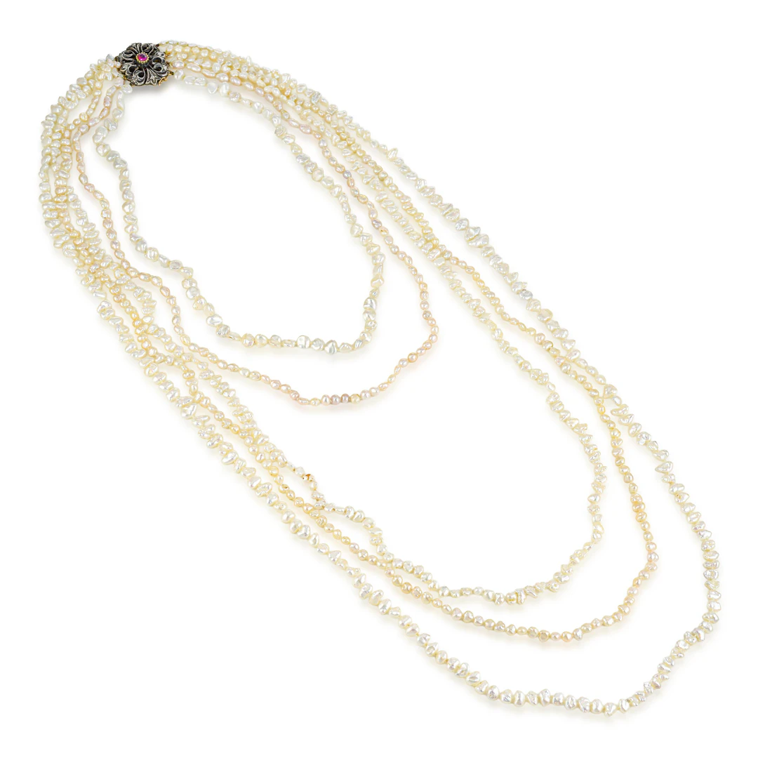 Five-Strand Graduated Freshwater Pearl Necklace