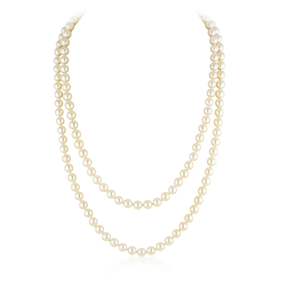 Opera Length Pearl Necklace