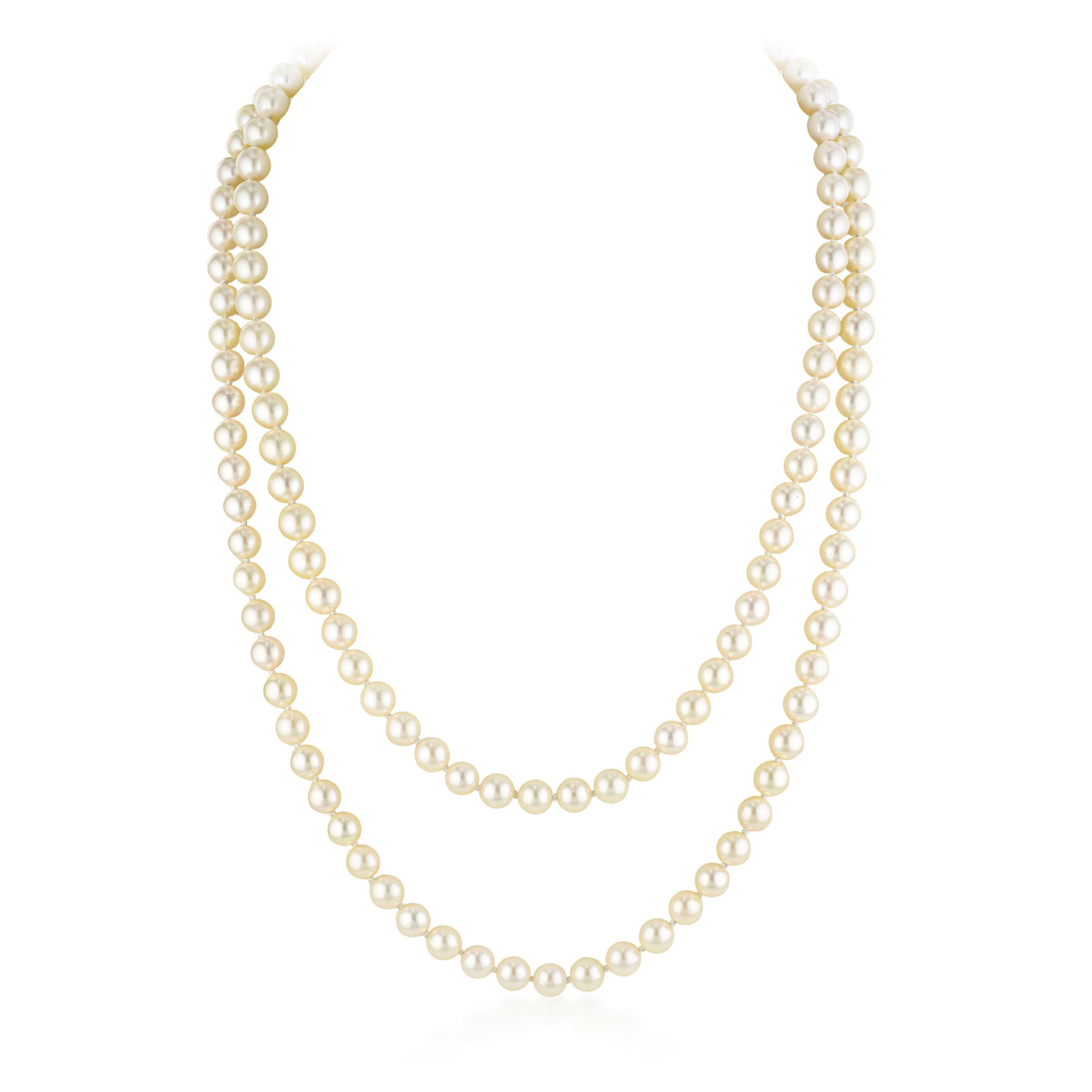 Opera Length Pearl Necklace