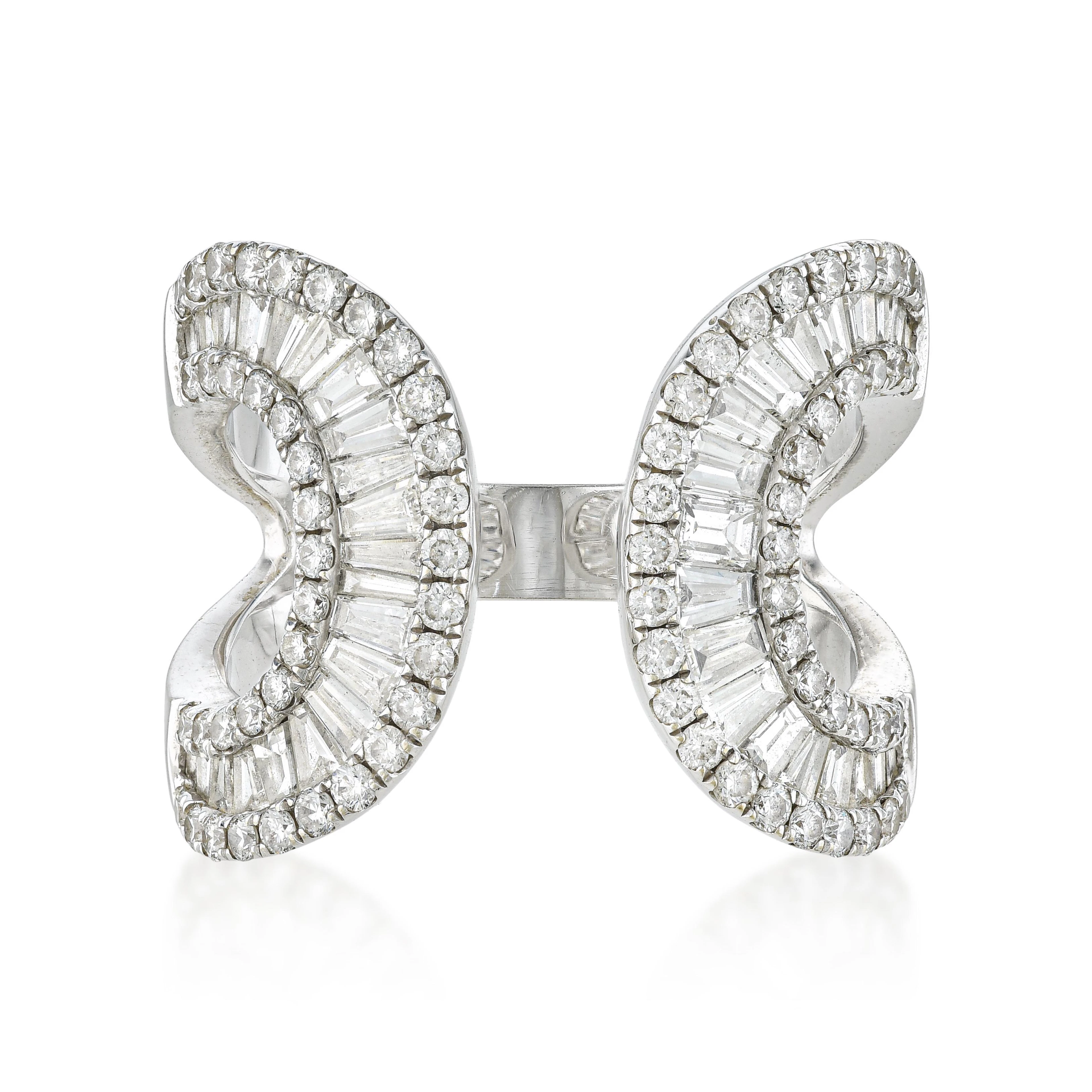 Curved Wrap Diamond Ring