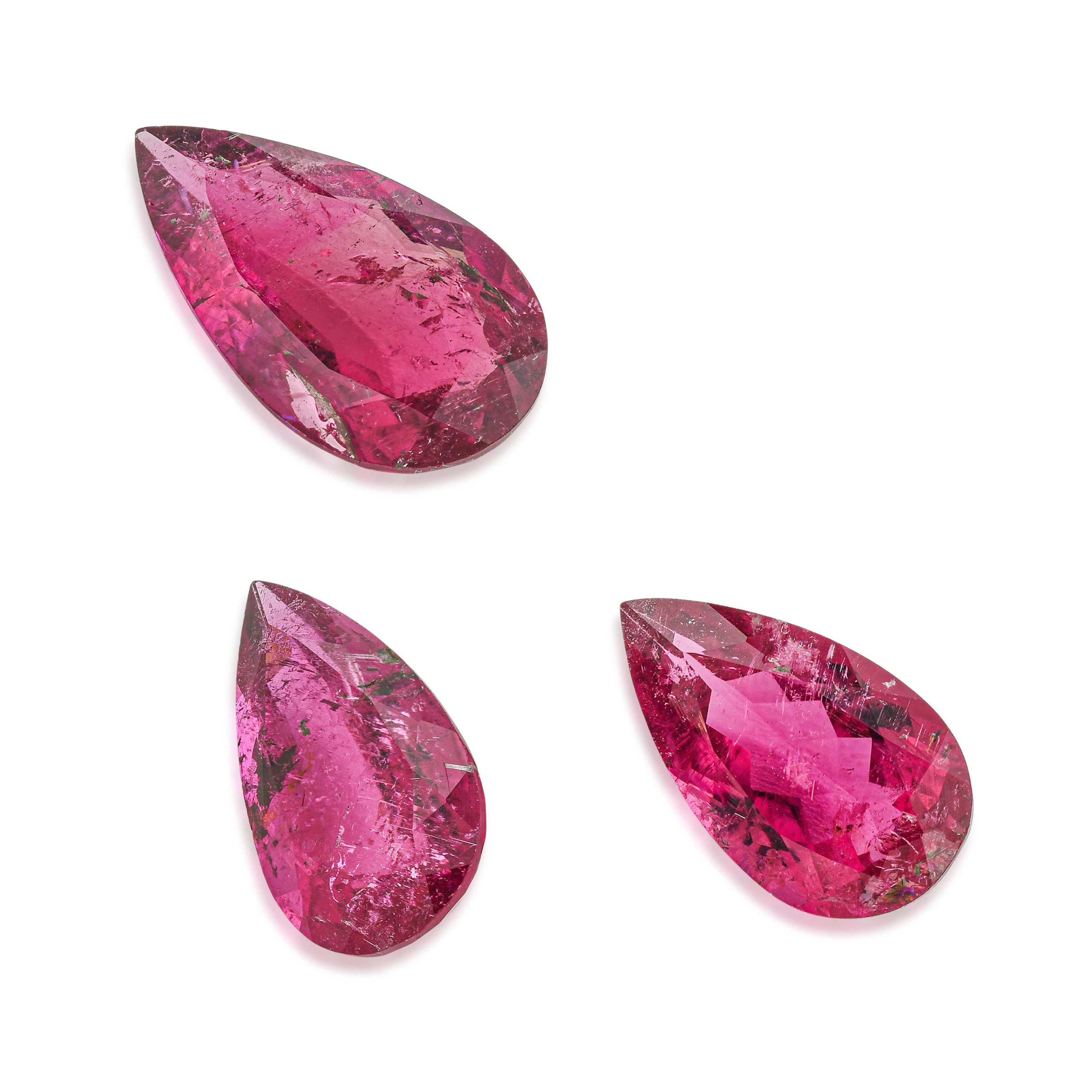 6.50-Carat Rubellite Loose Gemstone Group
