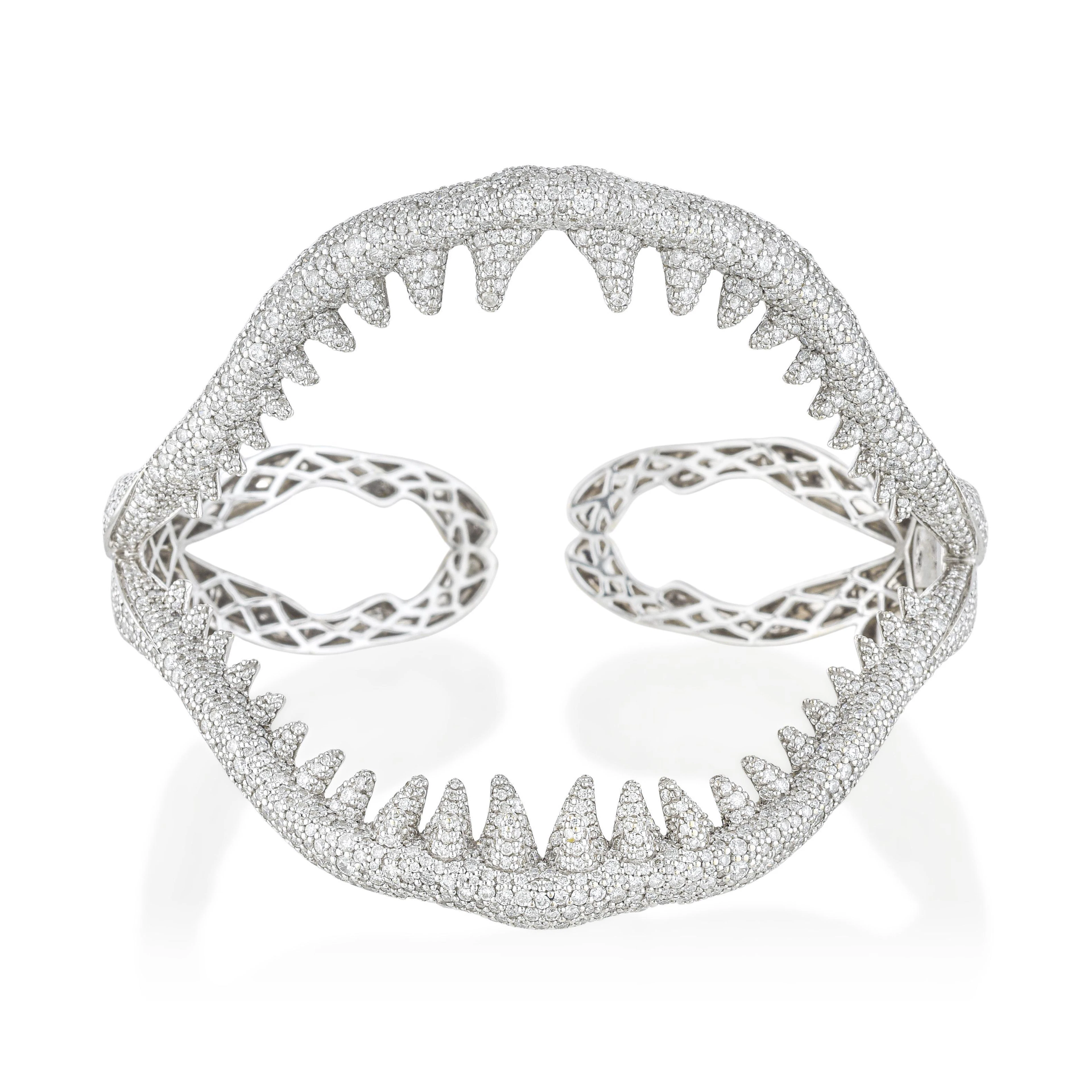 Shark Jaw Diamond Bracelet