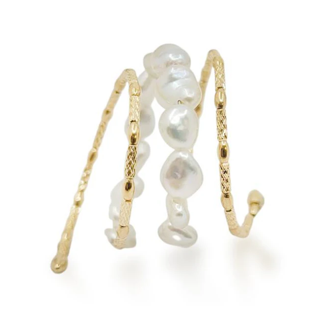 Keshi Akoya Pearl Wrap Ring