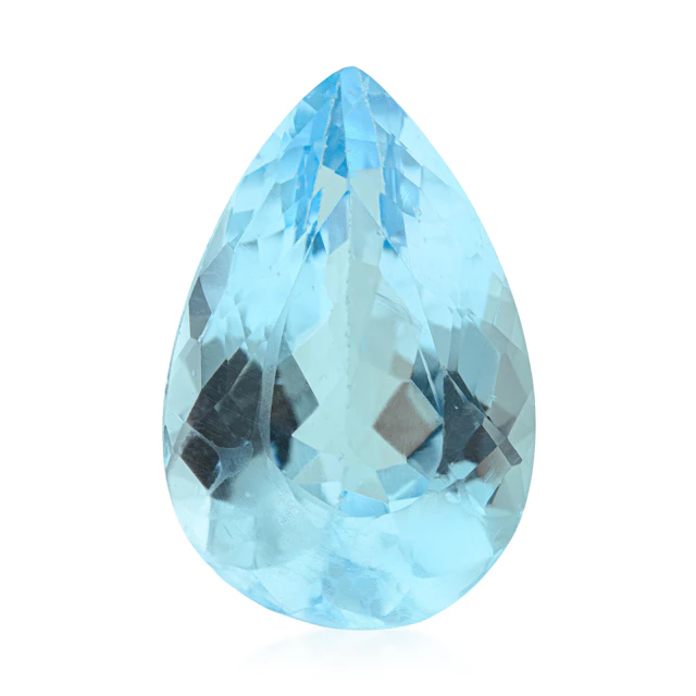 34.21-Carat Pear Shape Aquamarine Loose Gemstone