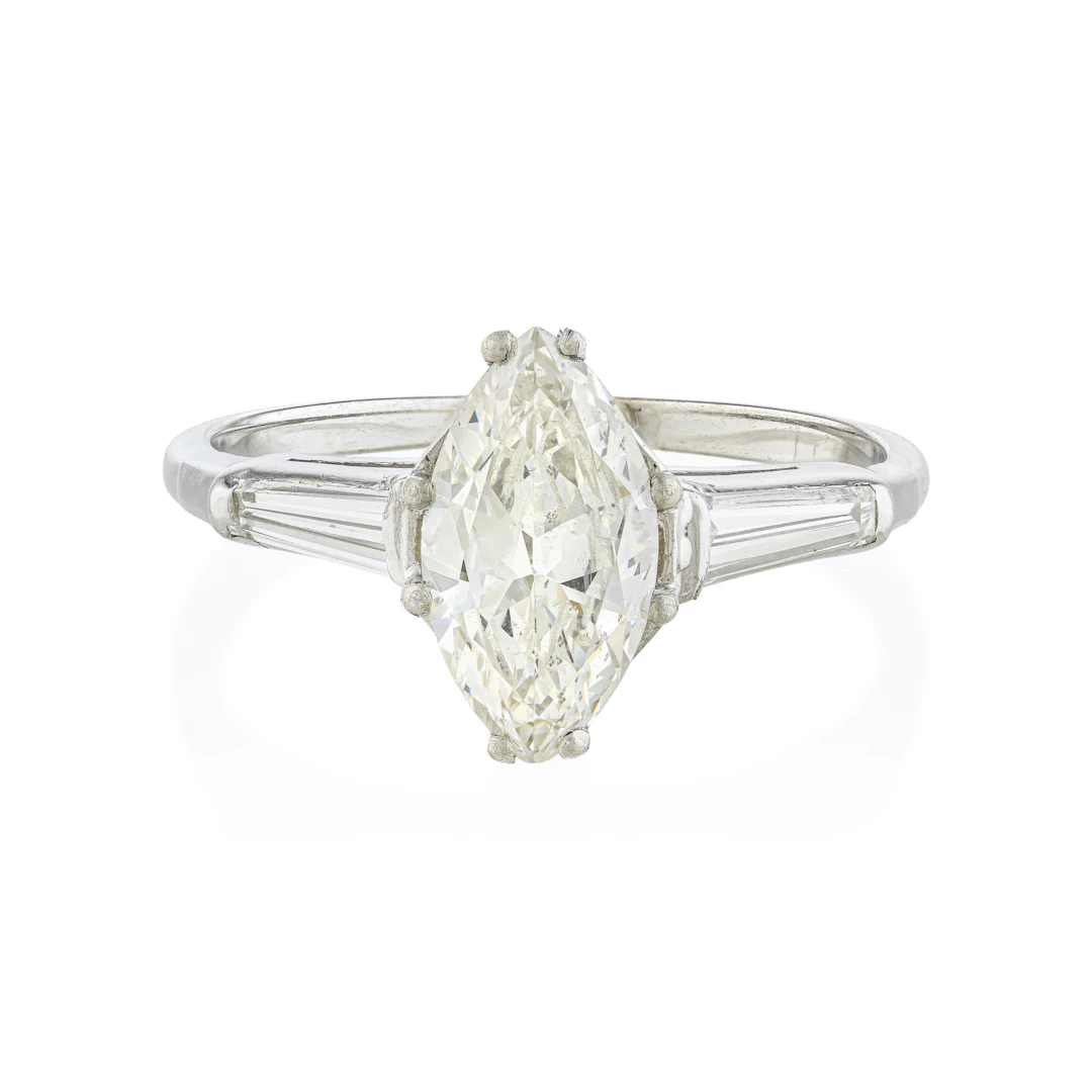 Marquise Diamond Engagement Ring