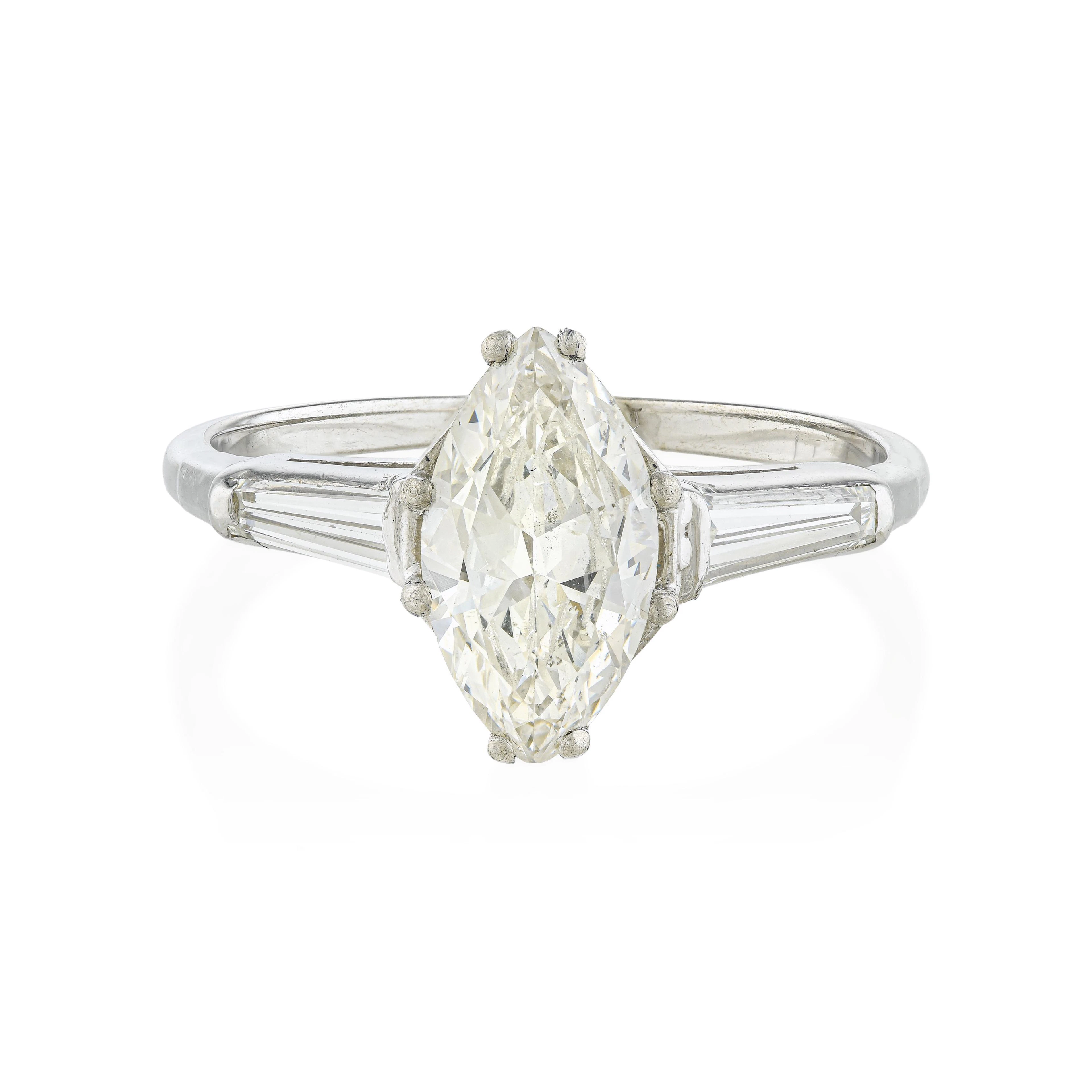 Marquise Diamond Engagement Ring