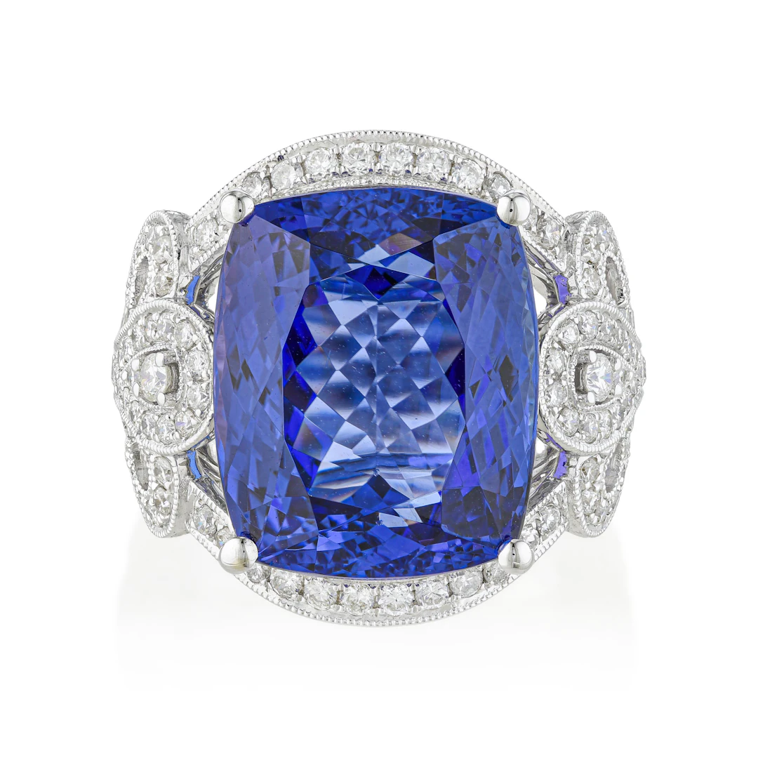 Tanzanite and Diamond Ring