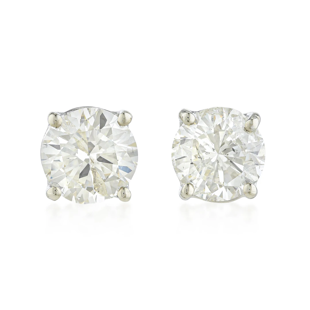 Diamond Stud Earrings (Approx. 1.38 CTW)