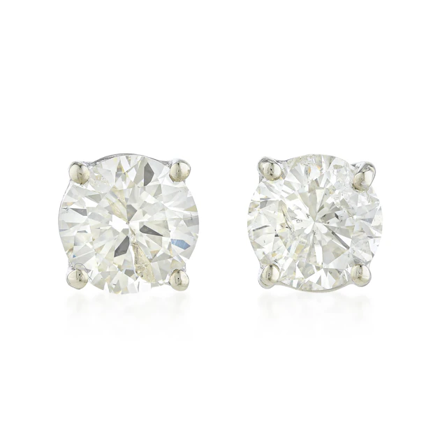 Diamond Stud Earrings (Approx. 1.38 CTW)
