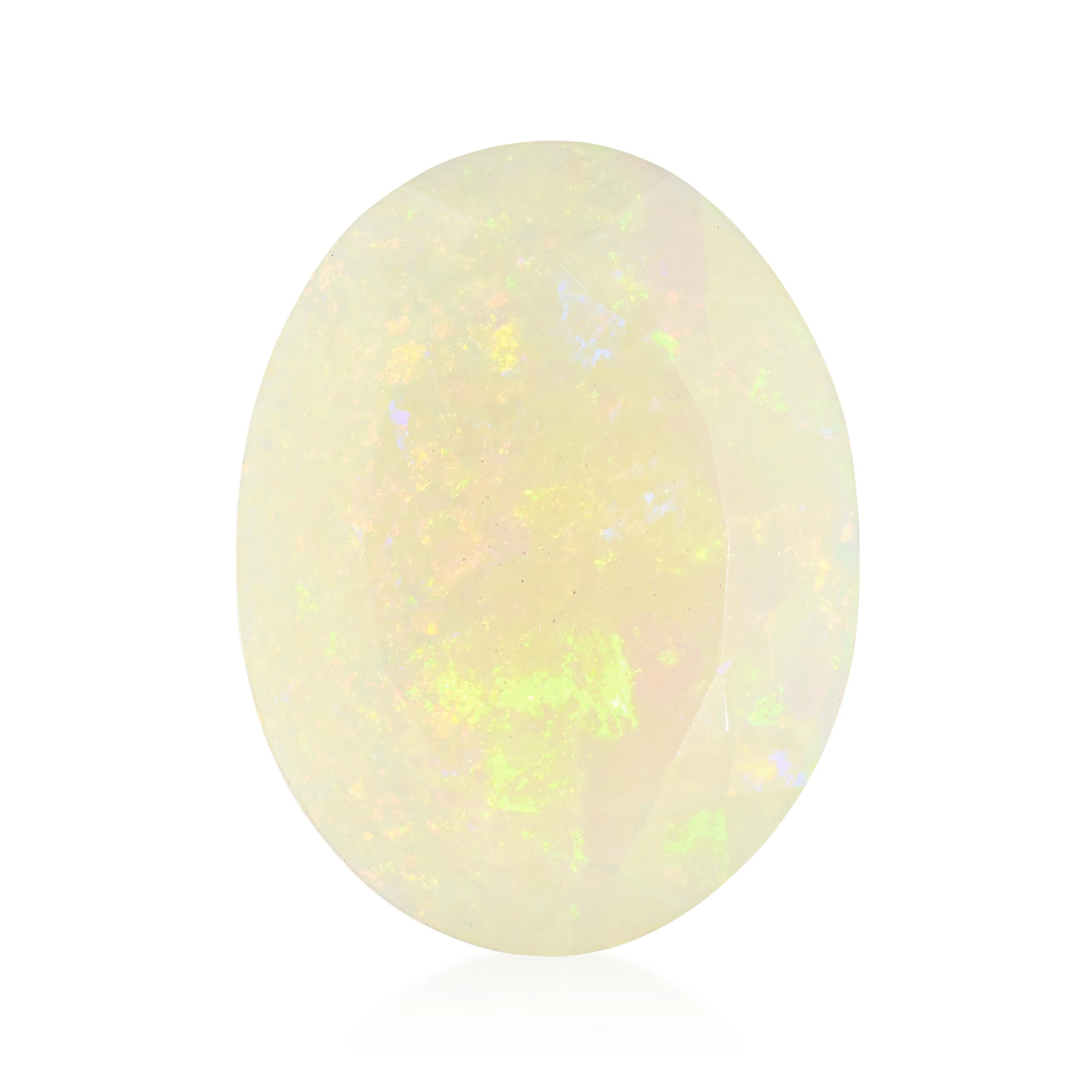 18.64-Carat Opal Oval Loose Gemstone