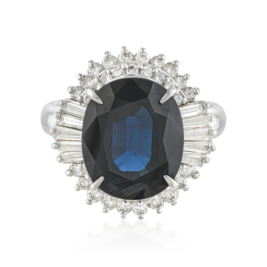 Sapphire and Diamond Ring