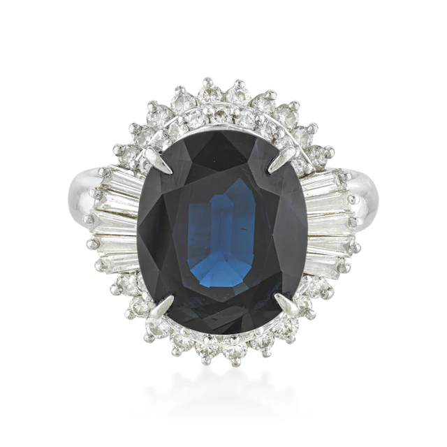Sapphire and Diamond Ring