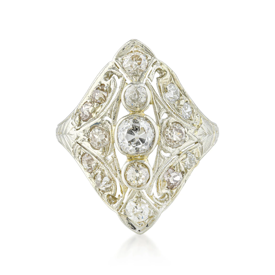 Vintage Old European Cut Diamond Ring - No Reserve Lot