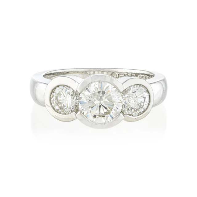 Three-Stone Diamond Engagement Ring