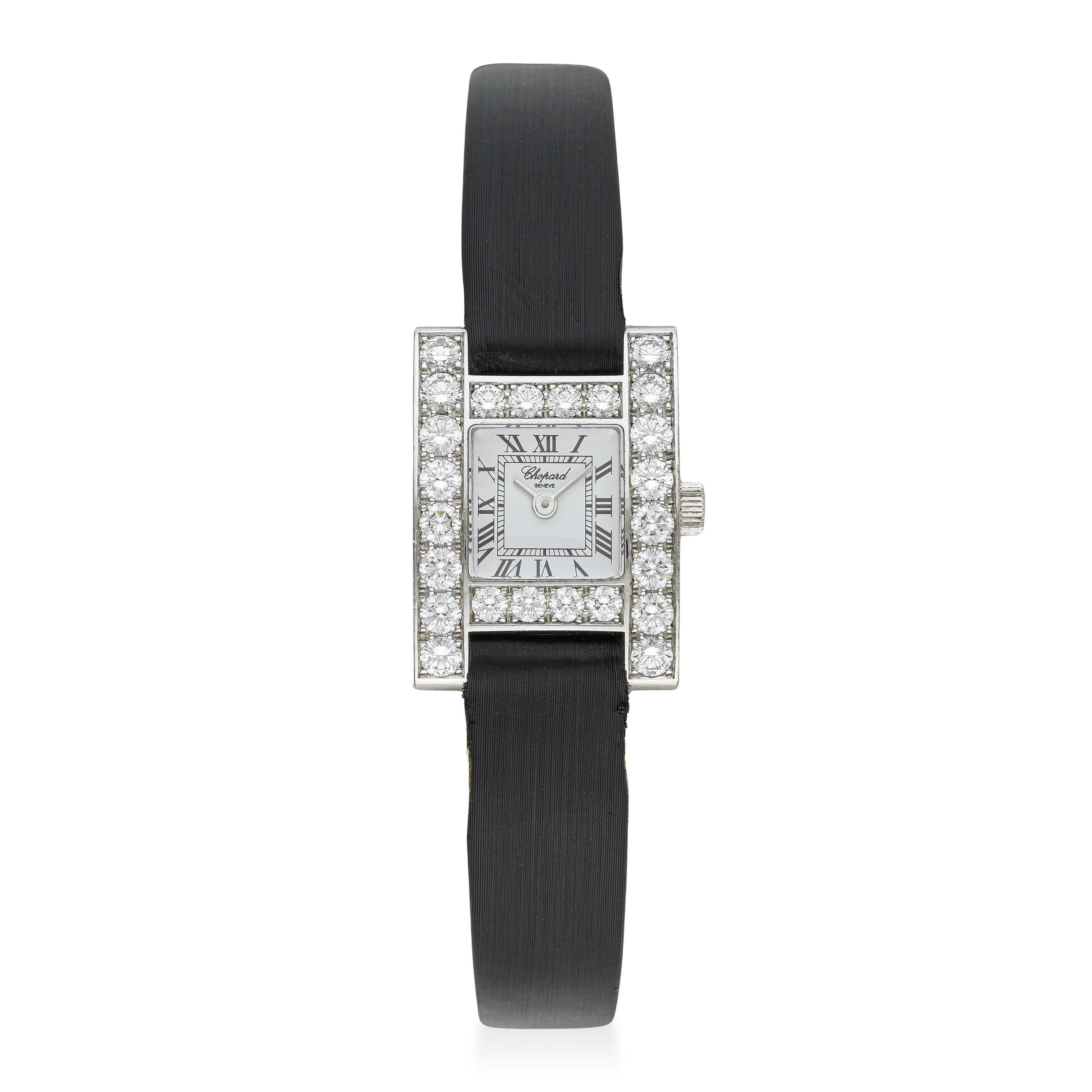 Chopard Your Hour Ladies' Watch in 18K White Gold with Factory Diamonds