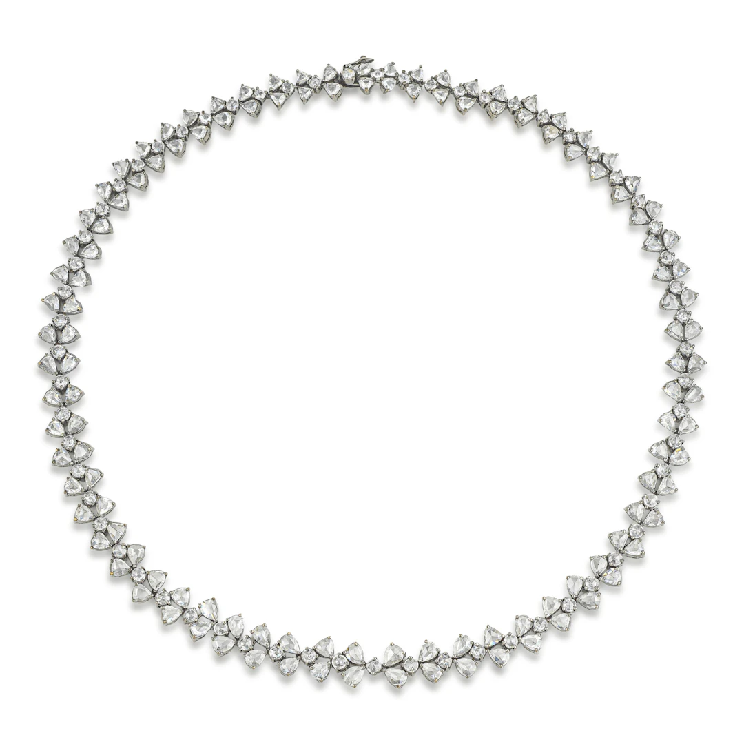 Rose Cut Diamond Necklace