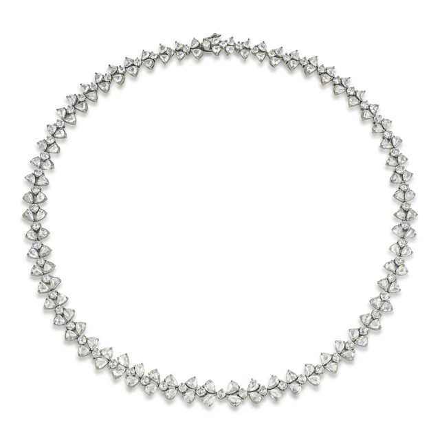Rose Cut Diamond Necklace