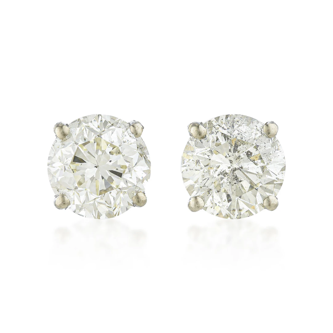 Diamond Stud Earrings (Approx. 2.93 CTW)
