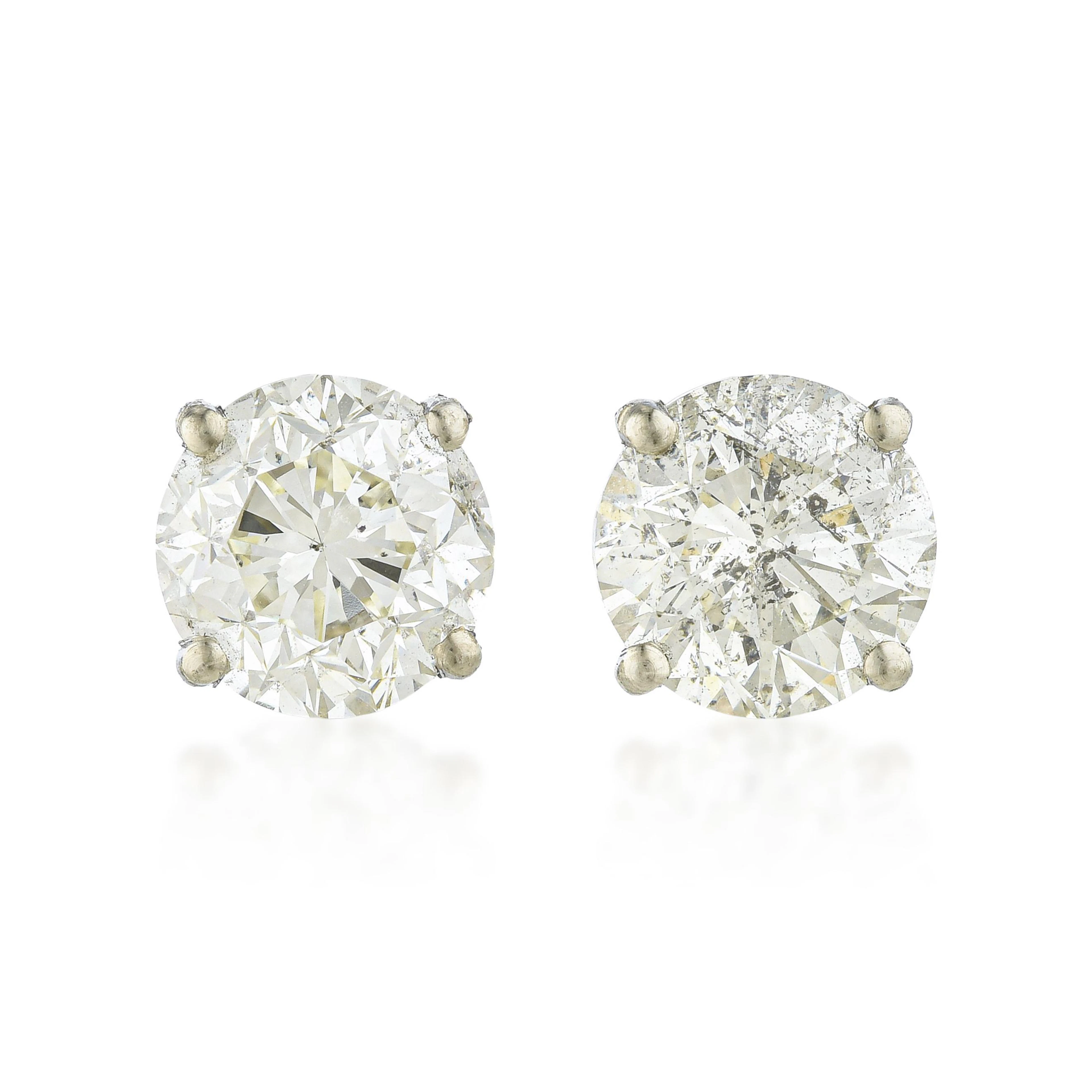 Diamond Stud Earrings (Approx. 2.93 CTW)