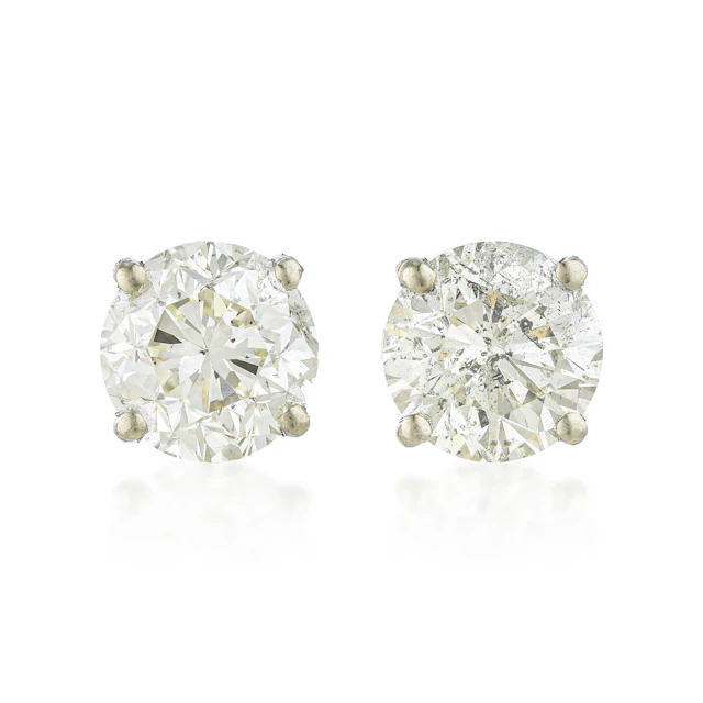 Diamond Stud Earrings (Approx. 2.93 CTW)