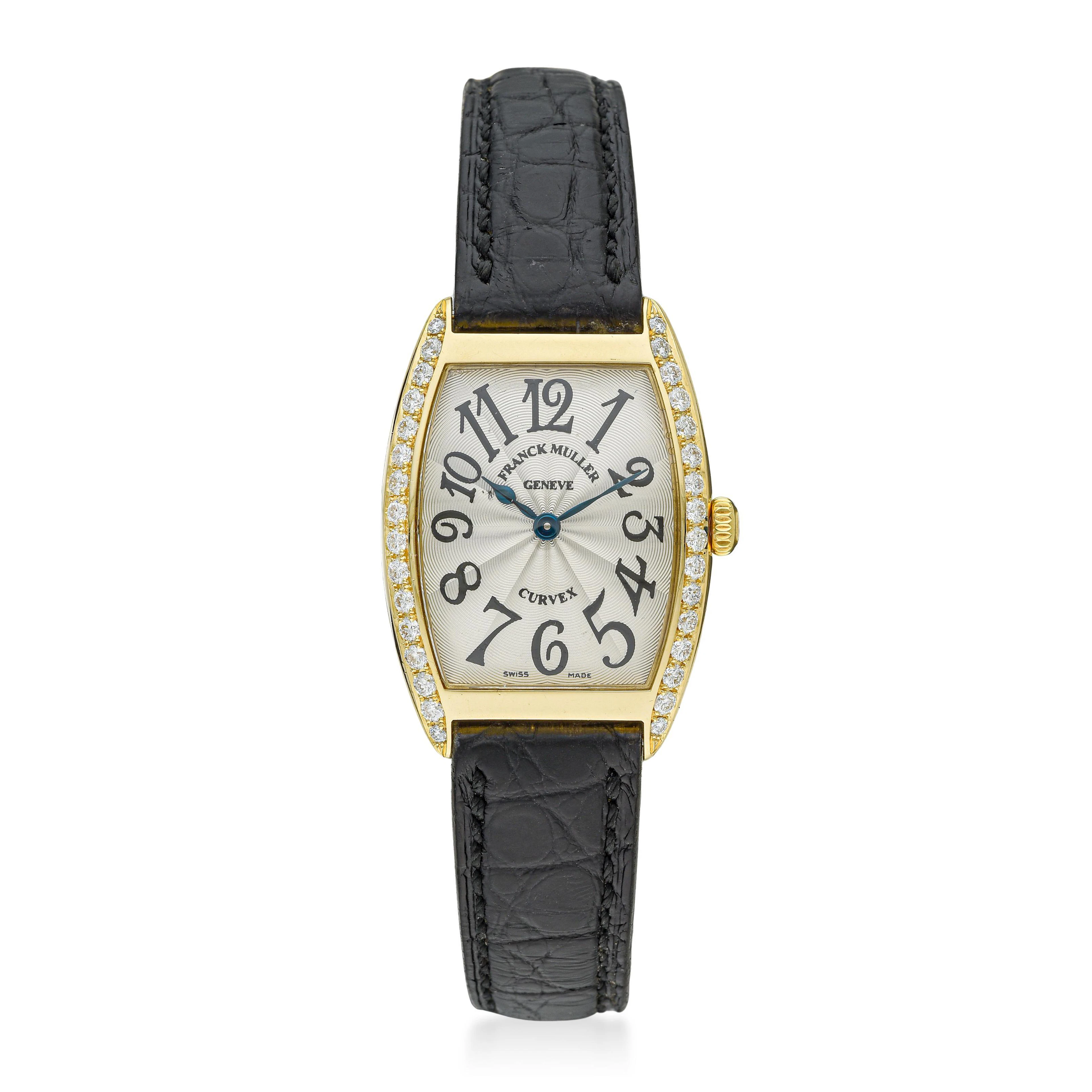 Franck Muller Curvex in 18K Gold with Diamonds