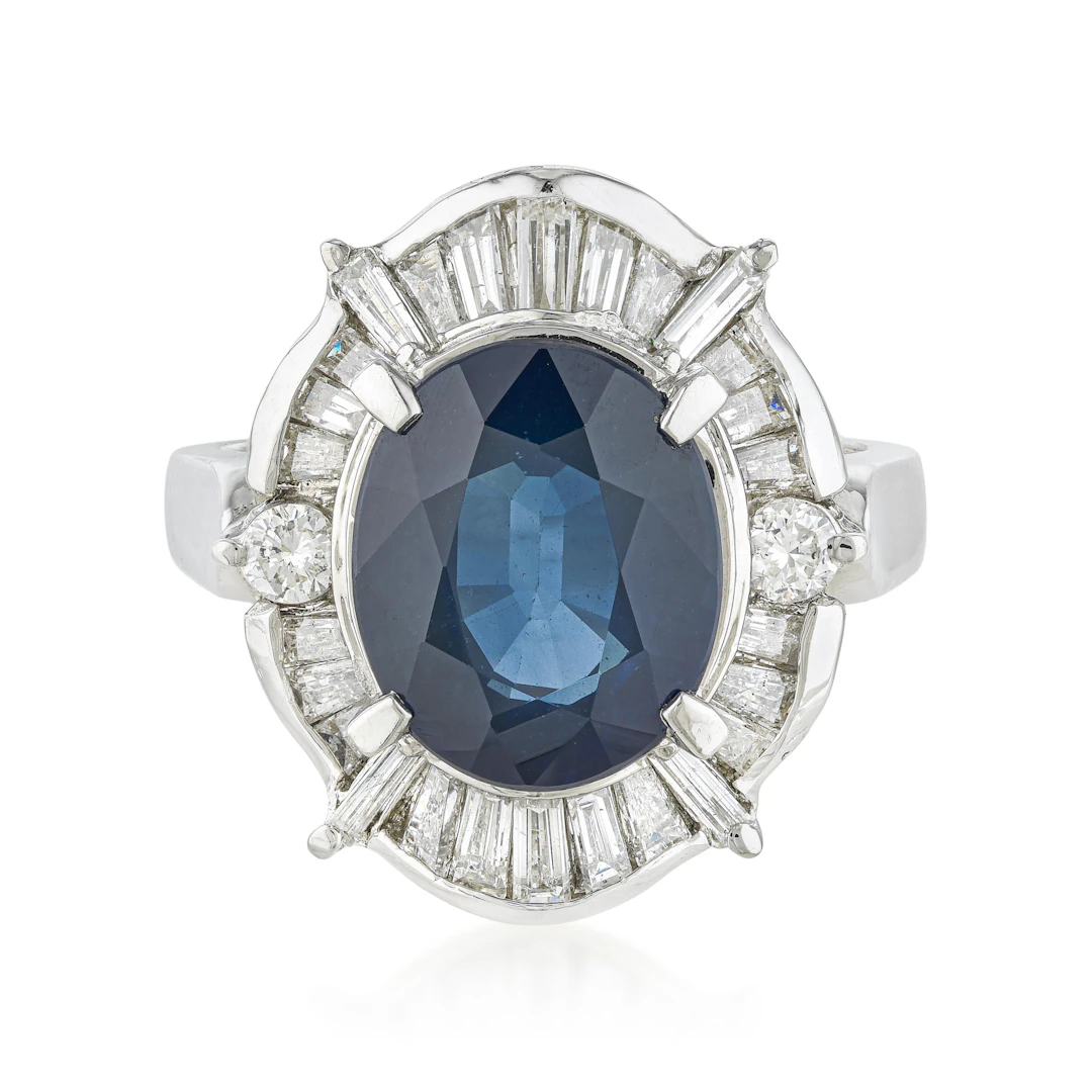 Sapphire and Diamond Ring