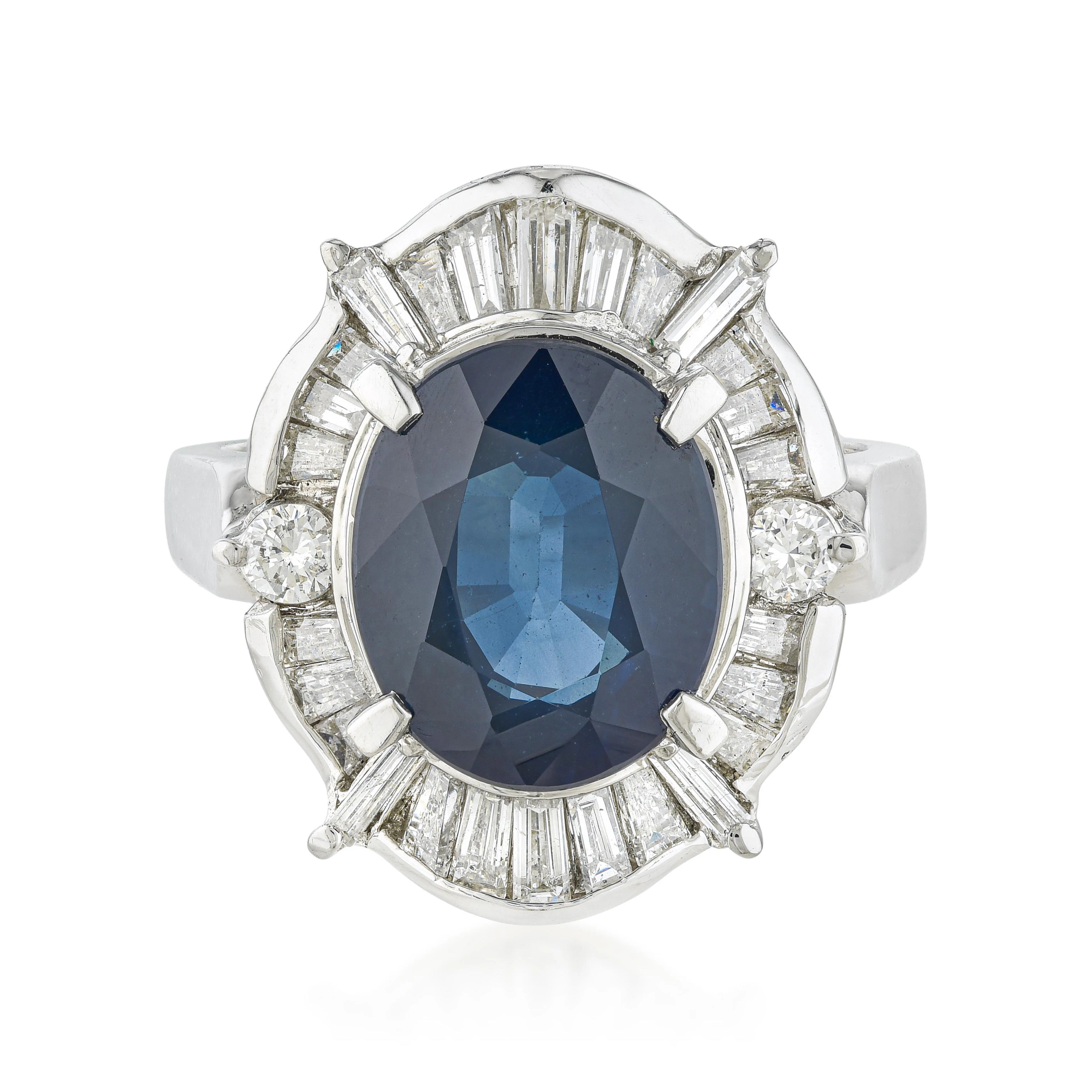Sapphire and Diamond Ring