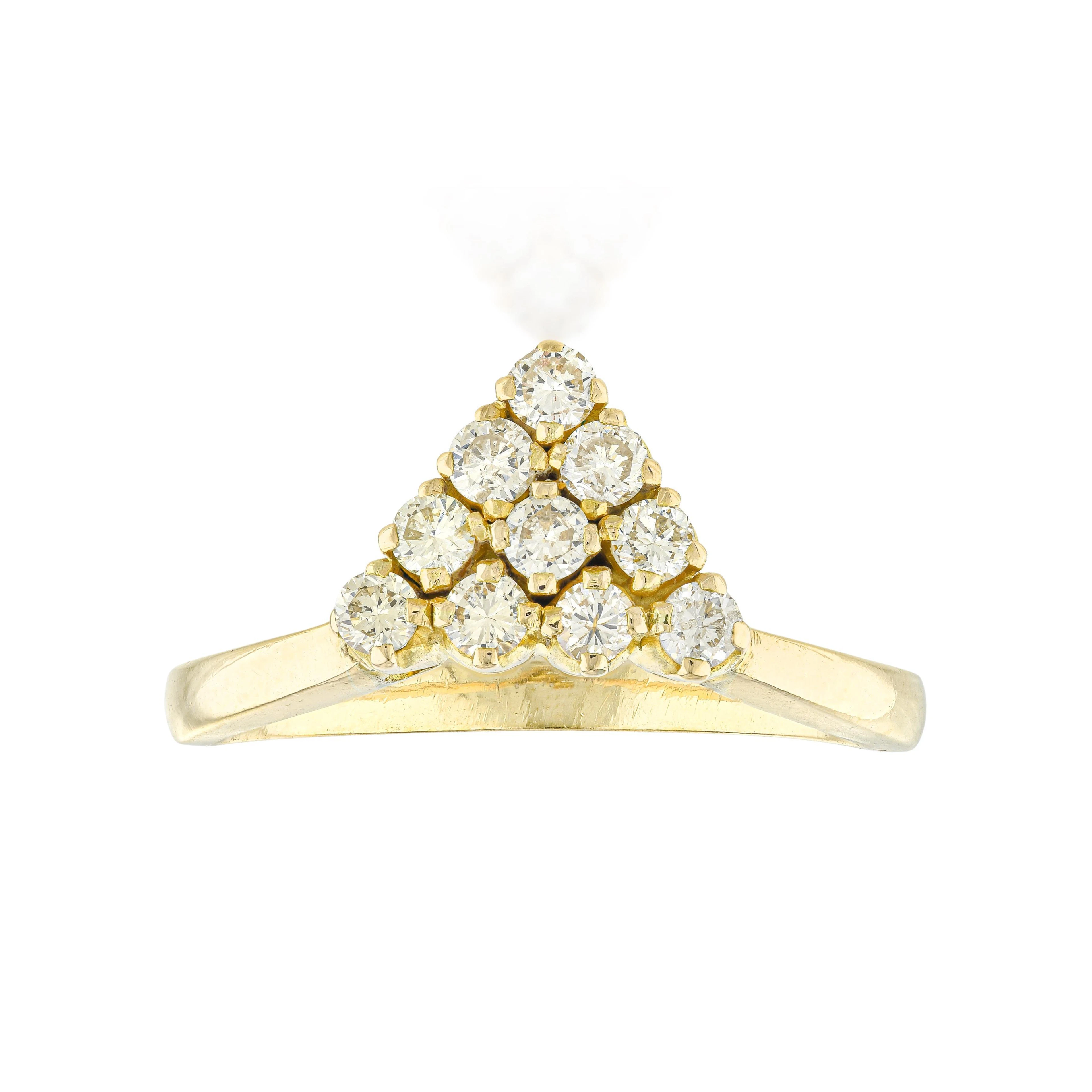 Diamond Pyramid Ring