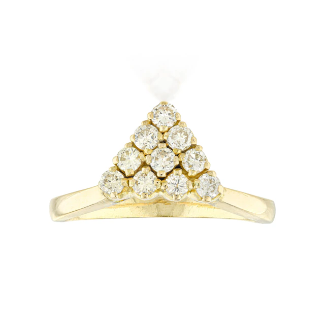 Diamond Pyramid Ring