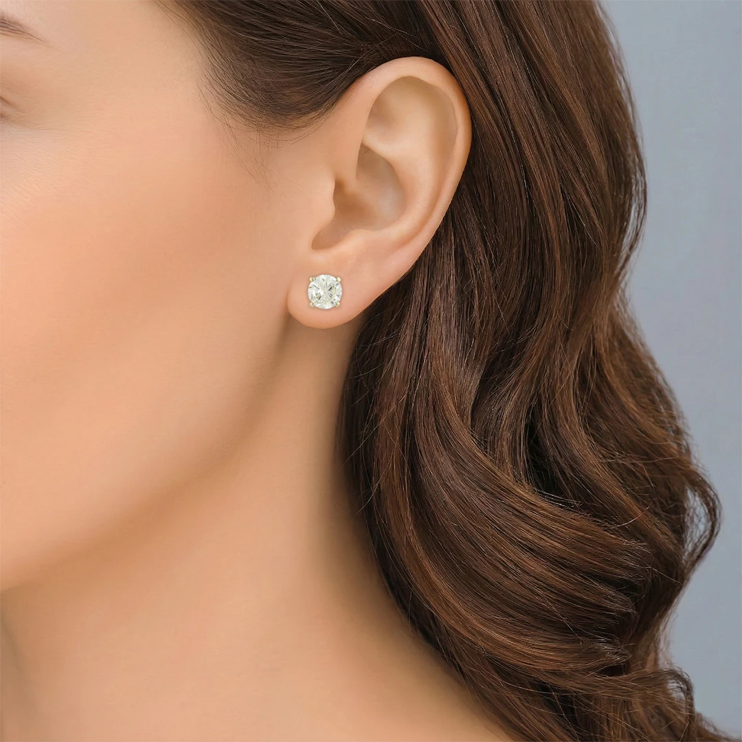 Diamond Stud Earrings (Approx. 2.89 CTW)