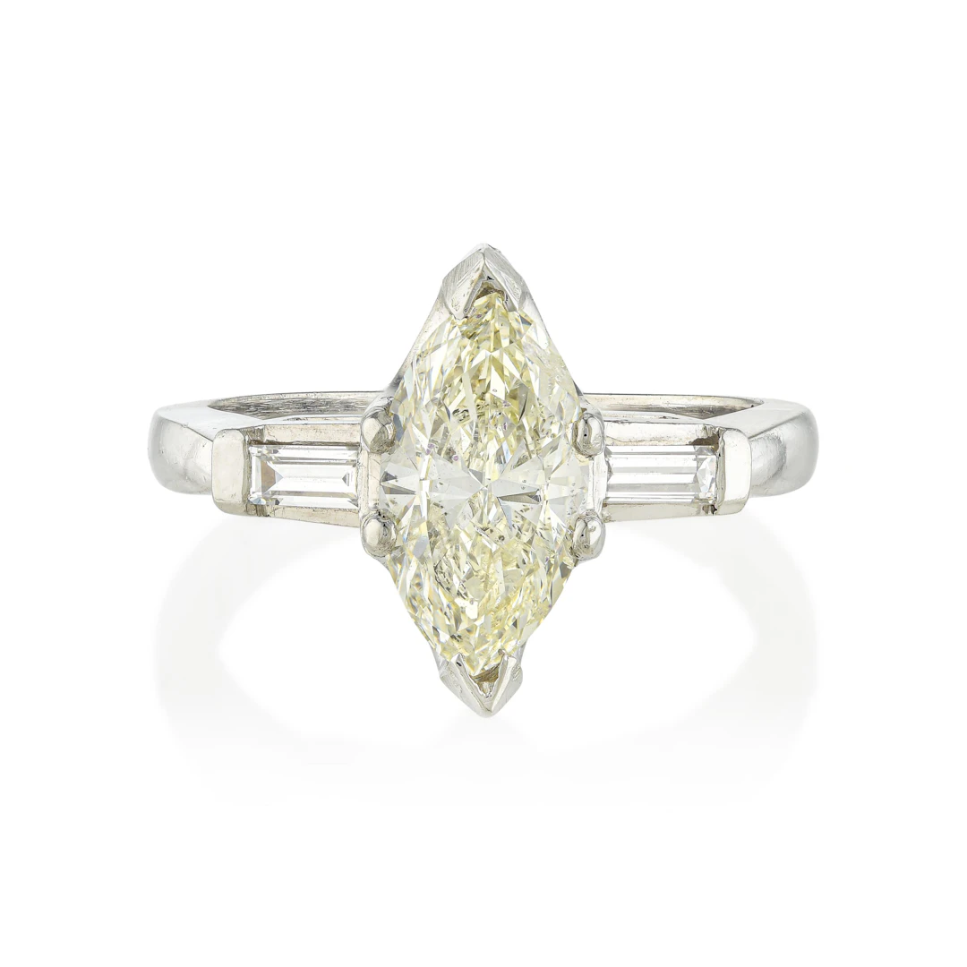 Marquise Diamond Engagement Ring