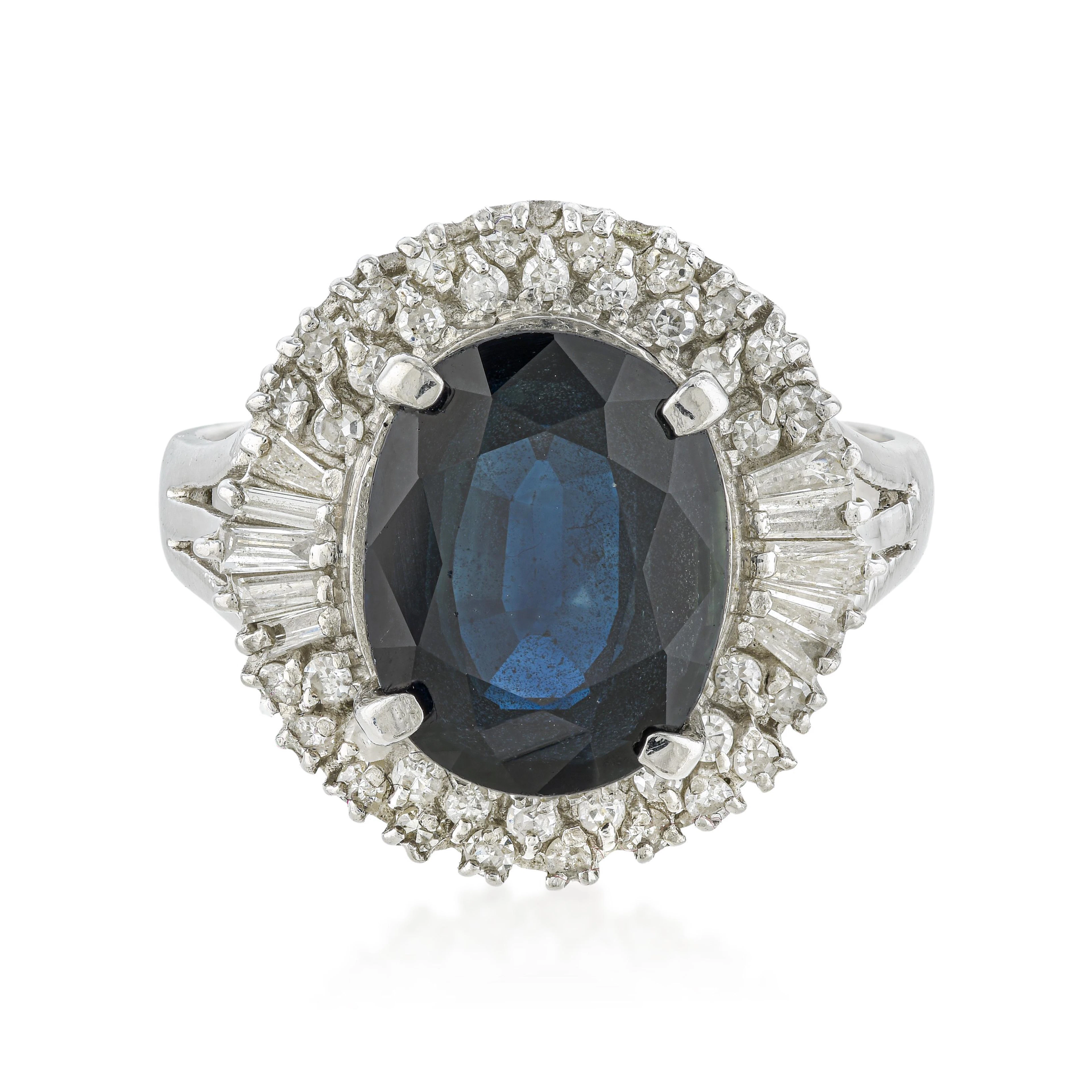 Sapphire and Diamond Ring