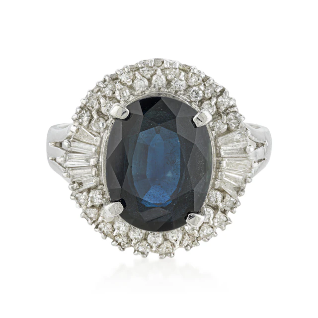 Sapphire and Diamond Ring