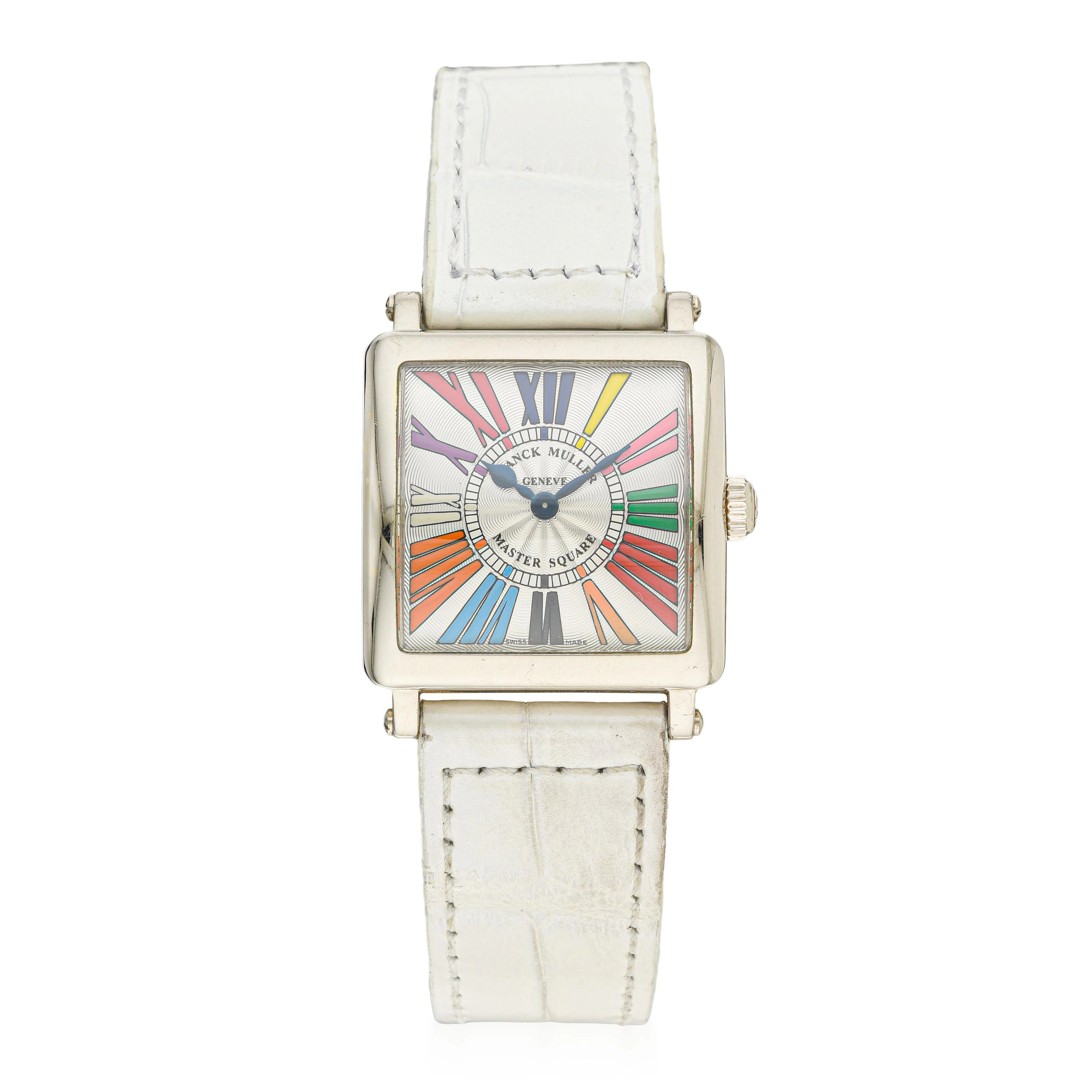 Franck Muller Master Square Color Dreams in 18K White Gold