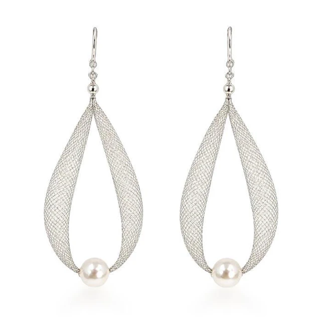 White Akoya Pearl Earrings