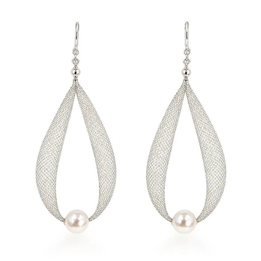 White Akoya Pearl Earrings