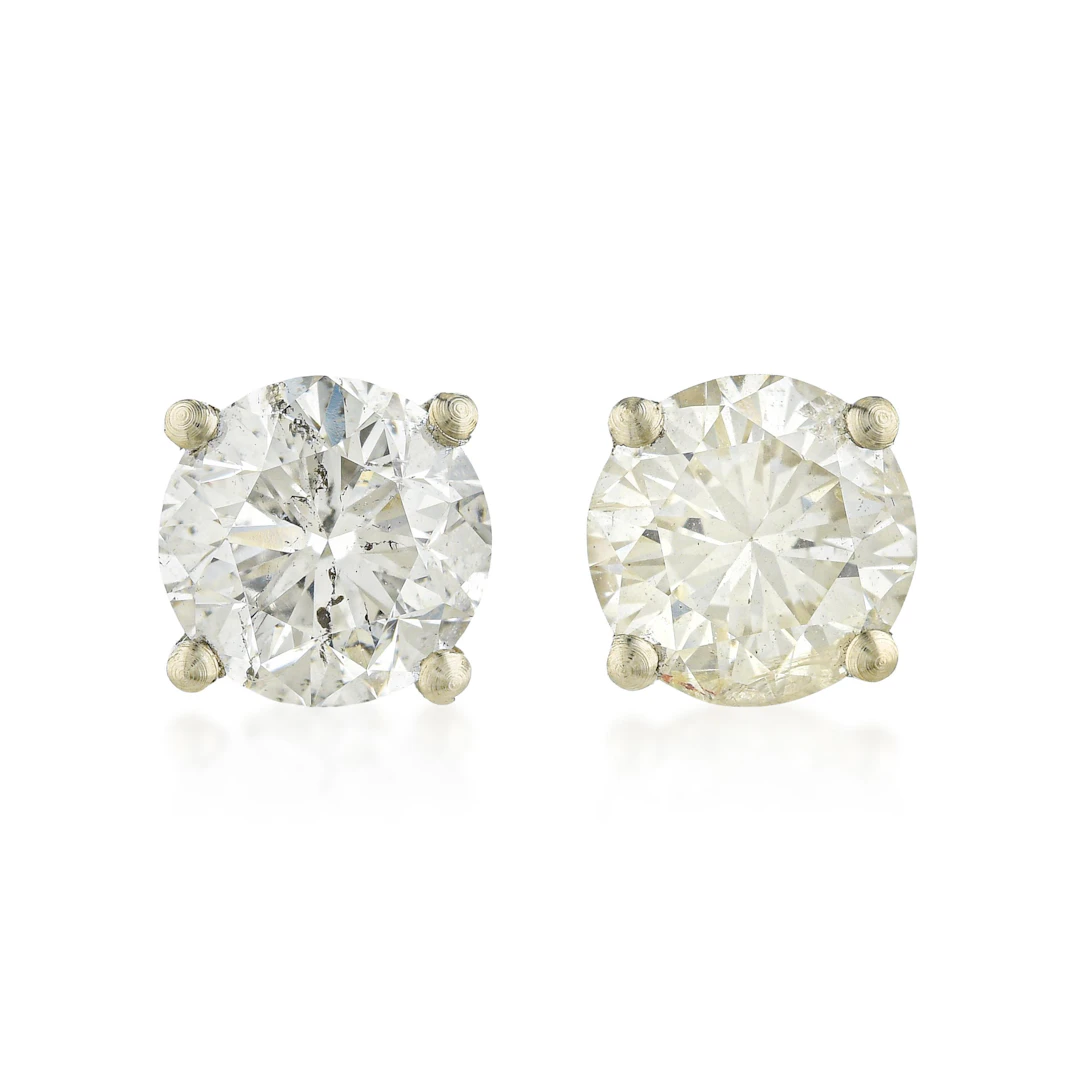 Diamond Stud Earrings (Approx. 1.14 CTW)
