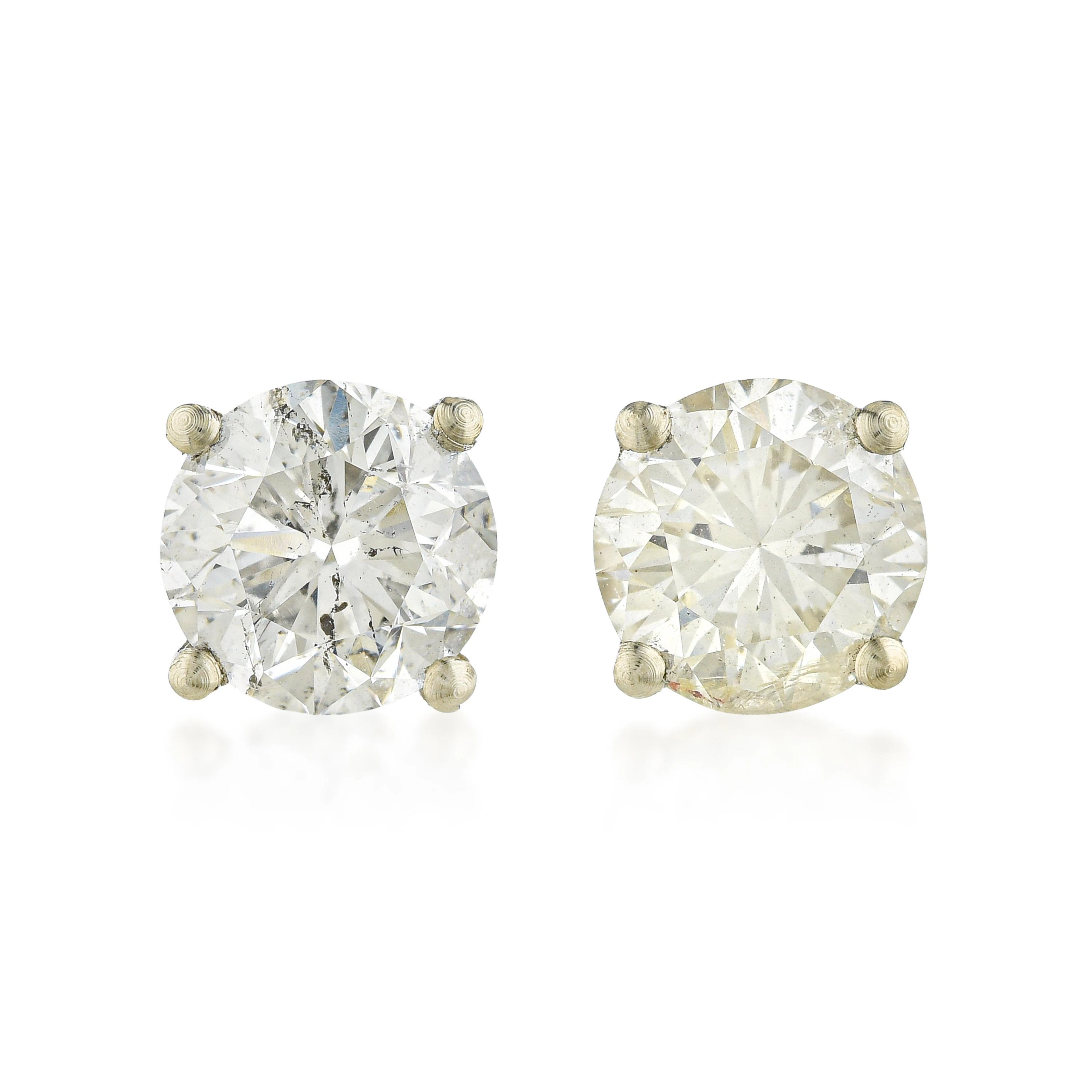 Diamond Stud Earrings (Approx. 1.14 CTW)