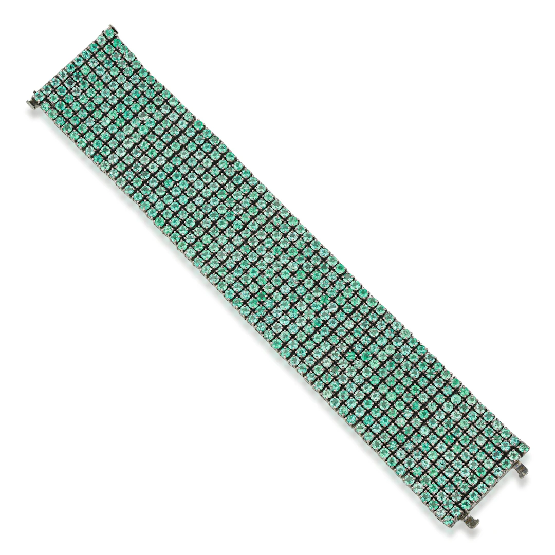 Emerald Mesh Bracelet - No Reserve Lot